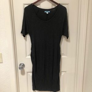 💗MATERNITY Gray Form-fitting Stretchy Dress